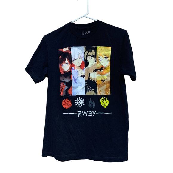 RWBY RUby Weiss Blake Yang Medium 100% Cotton Rooster Teeth Short Sleeve Tee - Picture 1 of 4